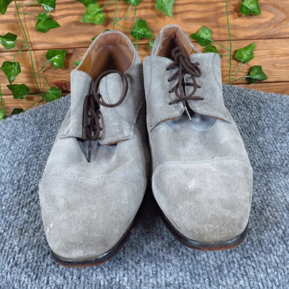Florsheim Angelo Men Casual Cap Toe Oxford Shoe‎ Size Unknown Grey Suede
